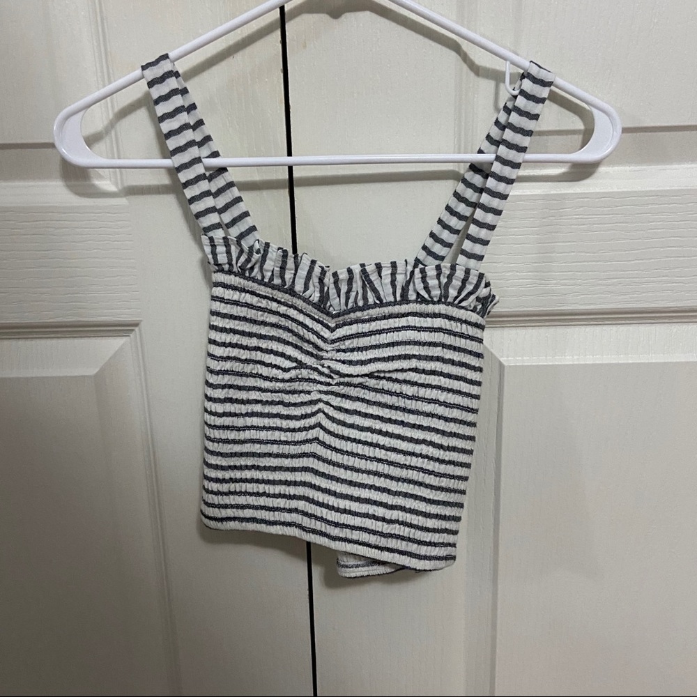 Ruched Cropped Tank